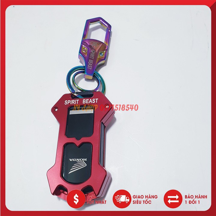 COMBO MÓC KHÓA SPIRIT BEAST VÀ ỐP CNC SPIRIT BEAST CHO SH/SH MODE ( 2 MÓN)