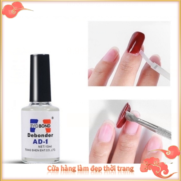Nước tháo móng giả Miếng Tẩy Đường Cho Móng Tay tháo móng giả nước sáng đá AD 10ml Phụ Kiện Làm Móng Tay Chuyên Nghiệp