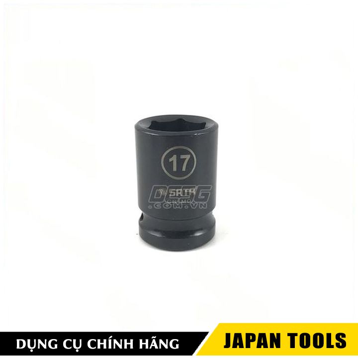 Đầu tuýp đen 6 cạnh 17mm 1/2" sata 34310 | japan tools