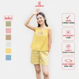 Đồ bộ nữ CARDINA chất liệu đũi bamboo thoáng mát mềm mại kiểu dáng đơn giản, thoải mái 4BDN06