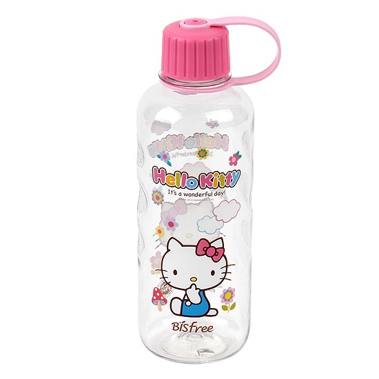Bình Nước Bằng Nhựa Hello Kitty Wonderful Lock&Lock LKT643W 700ml