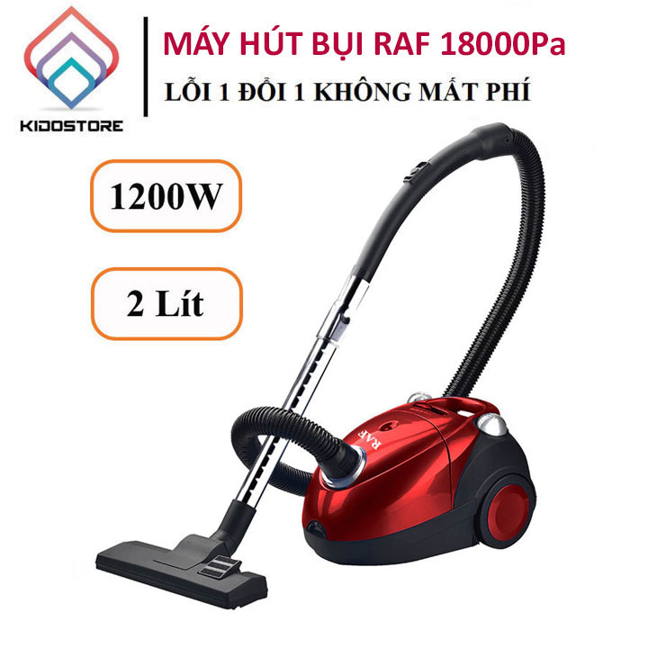 Máy hút bụi, máy hút bụi gia đình, máy hút bụi RAF với công suất cực lớn 1200W, hút nhanh mạnh hút được tất cả các loại bụi bẩn trong nhà, dễ dàng sử dụng với mọi gia đình [ BẢO HÀNH 12 THÁNG ]