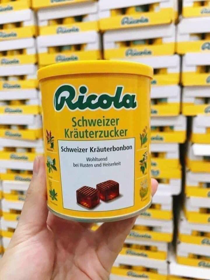 Kẹo ngậm ho thảo mộc ricola đức - hộp 250g