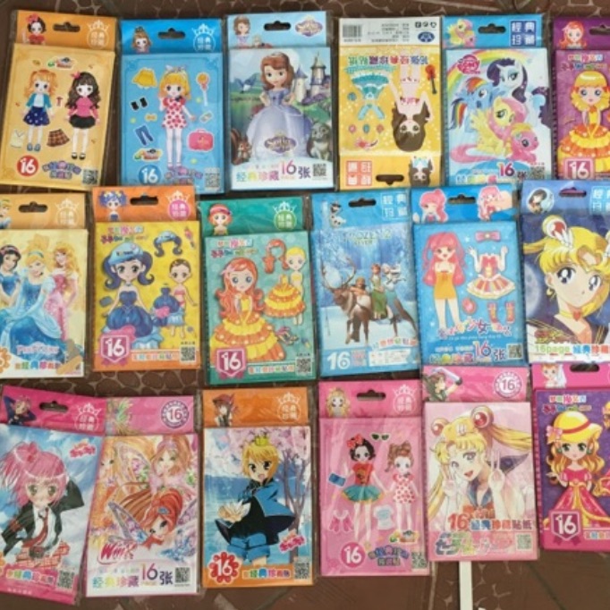 Combo 10 bộ hình dán size 50cmx34cm/1 bộ (sticker )