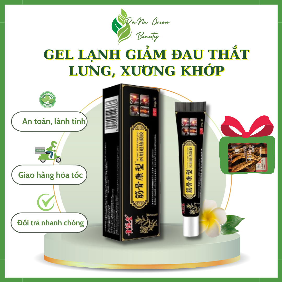 Gel lạnh giảm đau thắt lưng APDMP - Kem bôi xương khớp giảm đau lưng, đau cơ, căng cơ, bong gân, giảm sưng, tê mỏi