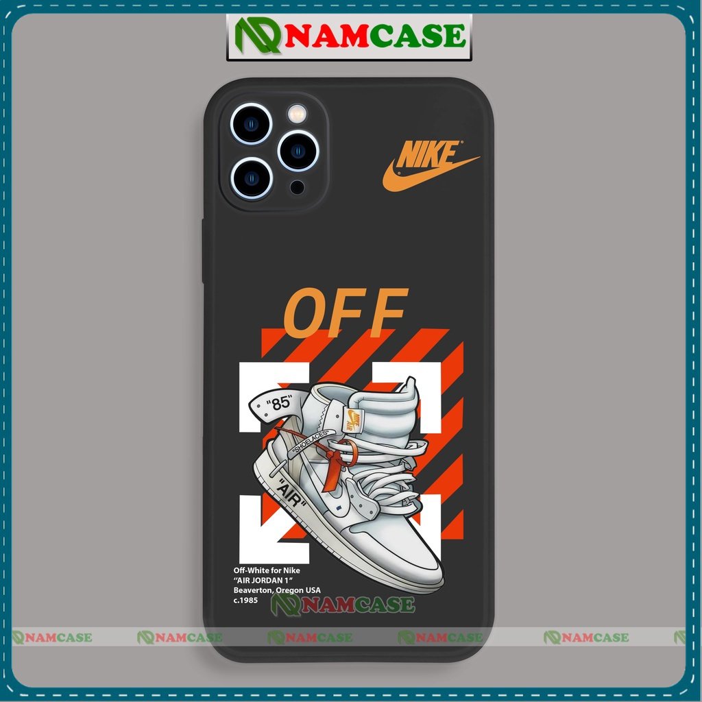 Ốp lưng iPhone Nike cạnh viền vuông silicon dẻo cho iphone 6/6s/7/8/X/XS/XR/11/12/13 Pro Plus Max cute đẹp dễ thương