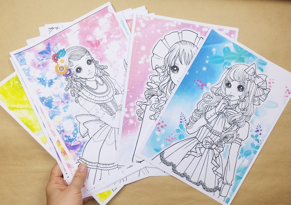 Aikatsu Anime Girls Coloring Page - Anime Coloring Pages