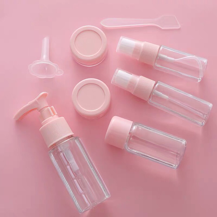 Bộ chiết mĩ phẩm 7 món, gọn gàng, xinh xắn