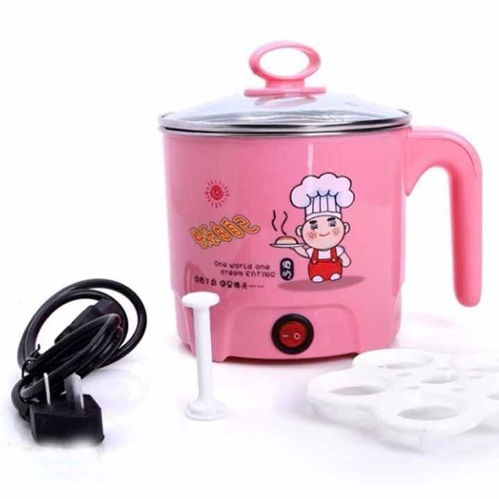 Nồi lẩu mini hồng 16cm - ca nấu mì đa năng