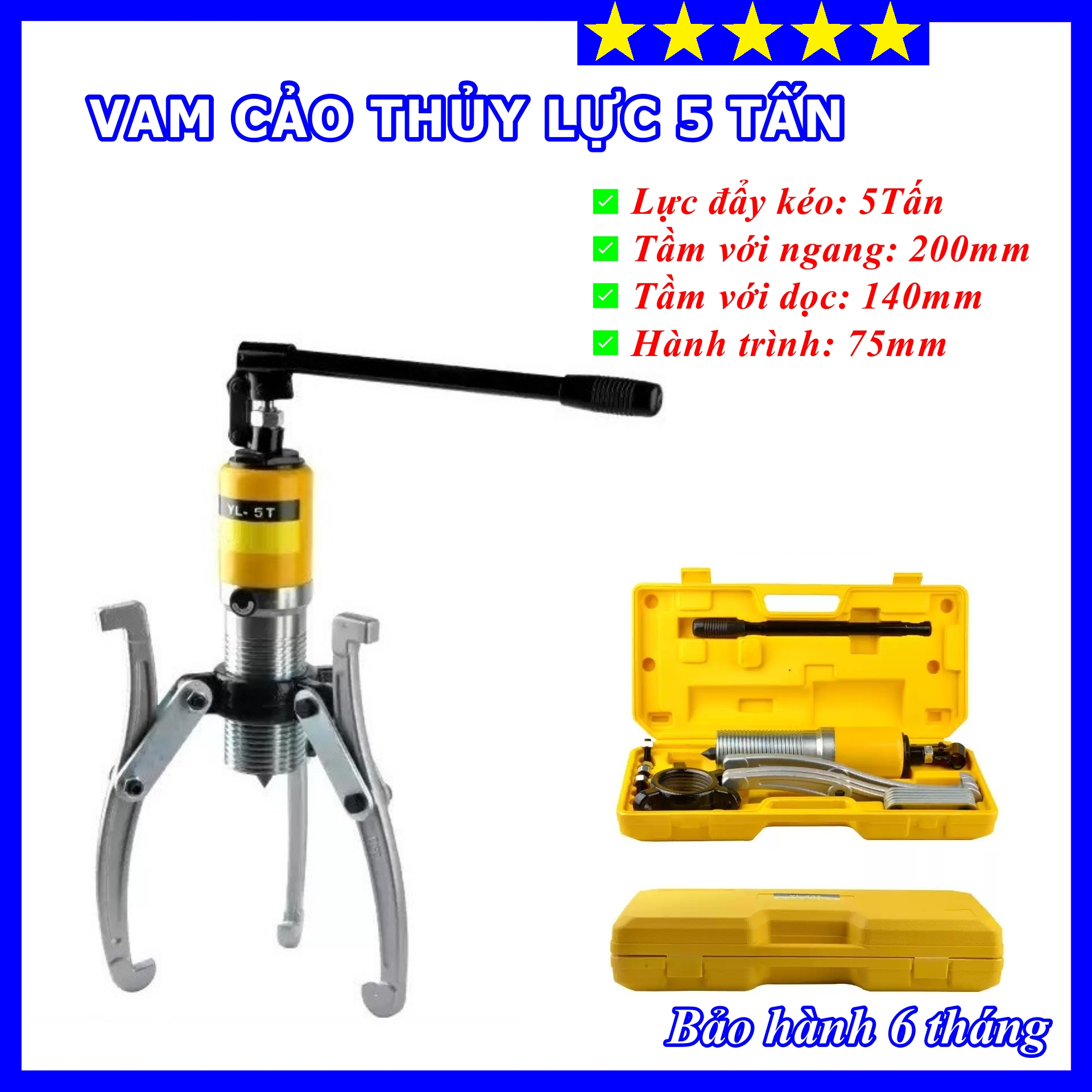 Vam cảo thủy lực 5 tấn zyl-5 - bảo hành 6 tháng
