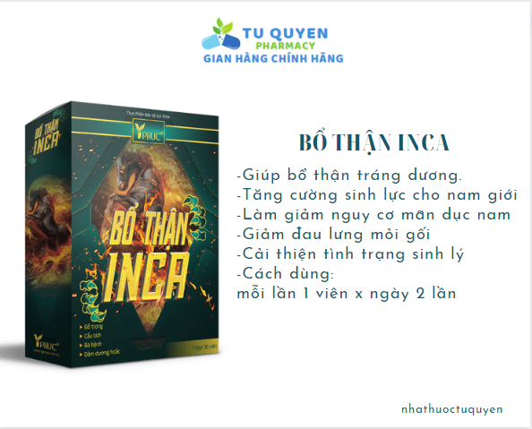 Viên bổ thận inca y phúc chai 30 viên nang