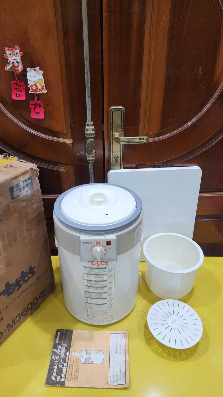 Máy làm bánh mochi, nhào trộn bột, hấp đồ, đồ xôi nội địa Nhật National SD-M3600 (3.6L) (608222)_Hàng nội địa Nhật, điện 100V