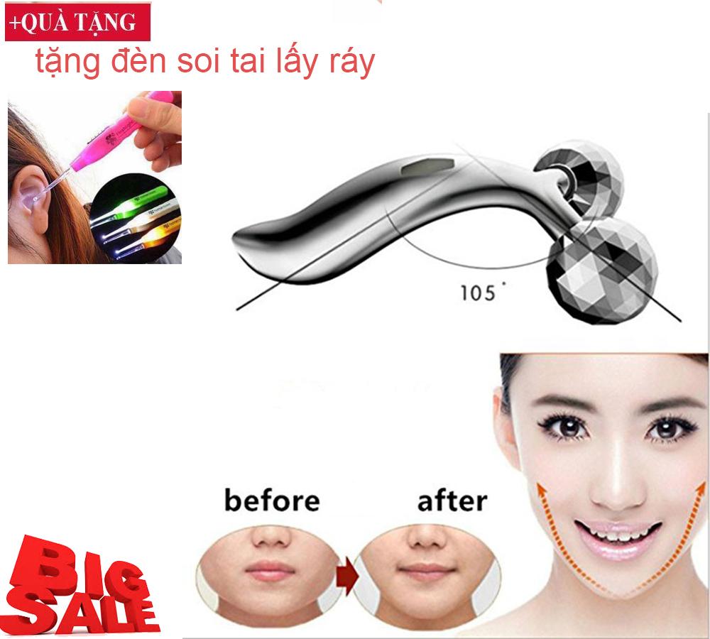 Con Lăn Massage 3D, Thanh Lăn Làm Thon Mặt,Cây Lăn Thần Thánh Vừa Làm Thon Mặt Vừa Căng Da Mặt,Tạo Cằm Vline Cho Các Chị Em, Sản Phẩm Đang Được Khuyến Mãi Giảm Gía Cực Sốc, Mã SP PT3