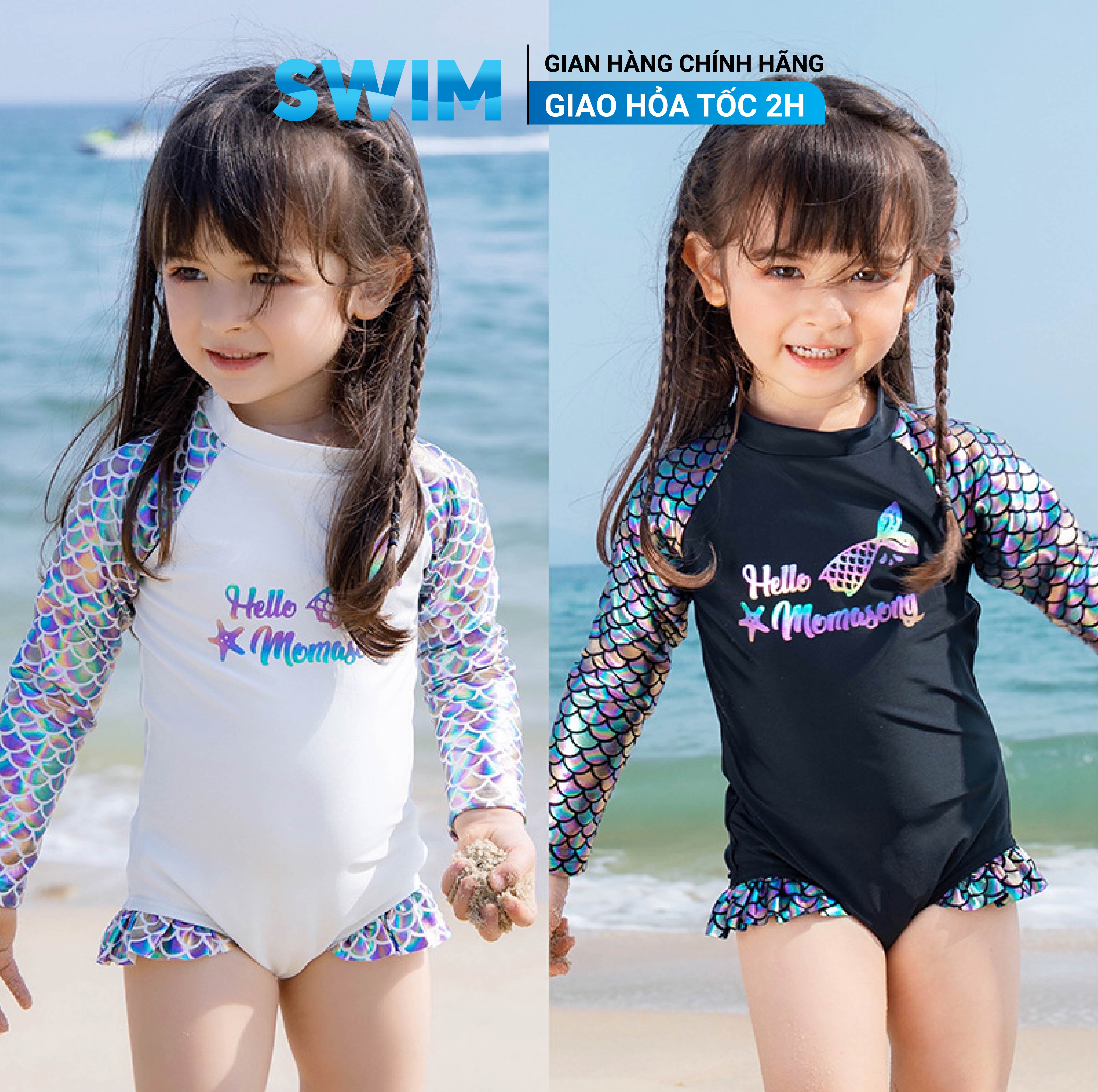 Bộ đồ bơi trẻ em 3d bộ bơi cho bé gái đồ bơi bé gái tiên cá