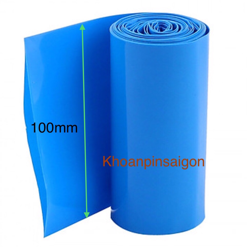 10 mét màng co pvc bọc pin lion. Loại 95mm hoặc 100mm