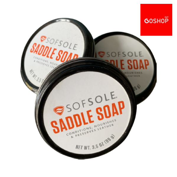 Vệ sinh bảo dưỡng giày da sofsole saddle soap 99g