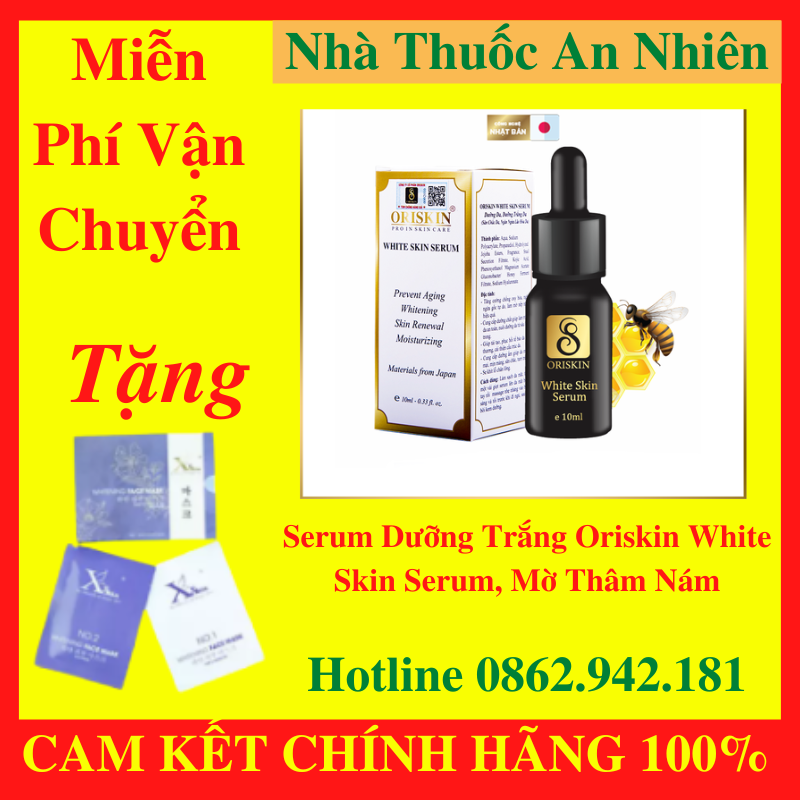 Serum dưỡng trắng oriskin white skin serum, mờ thâm nám - an nhiên 1