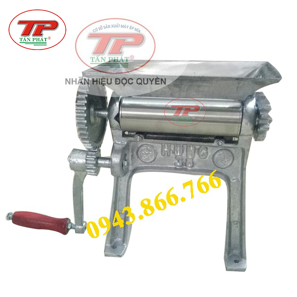 [HCM]Máy cán khô mực trục inox dài 140mm