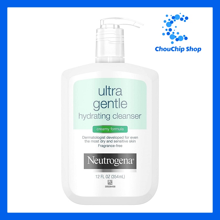 Sữa rửa mặt cho da khô nhạy cảm Neutrogena Ultra Gentle Hydrating Daily Cleanser Creamy Formula 354ml