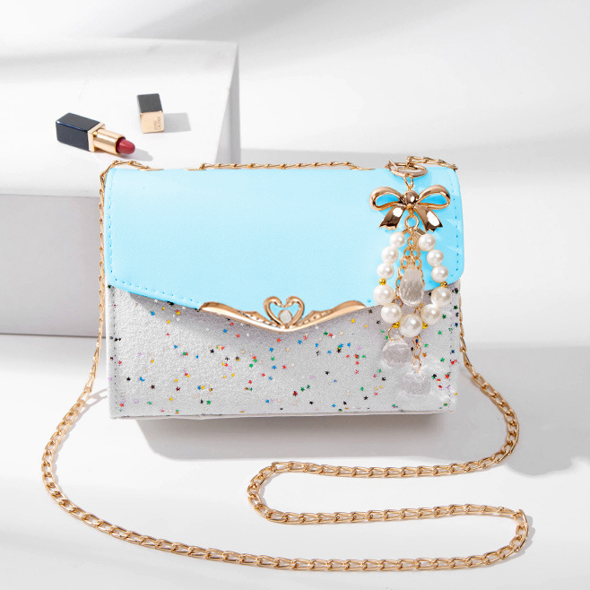 Túi Đeo Chéo T-04 Đính Khóa Ngỗng Màu Xanh Ngọc