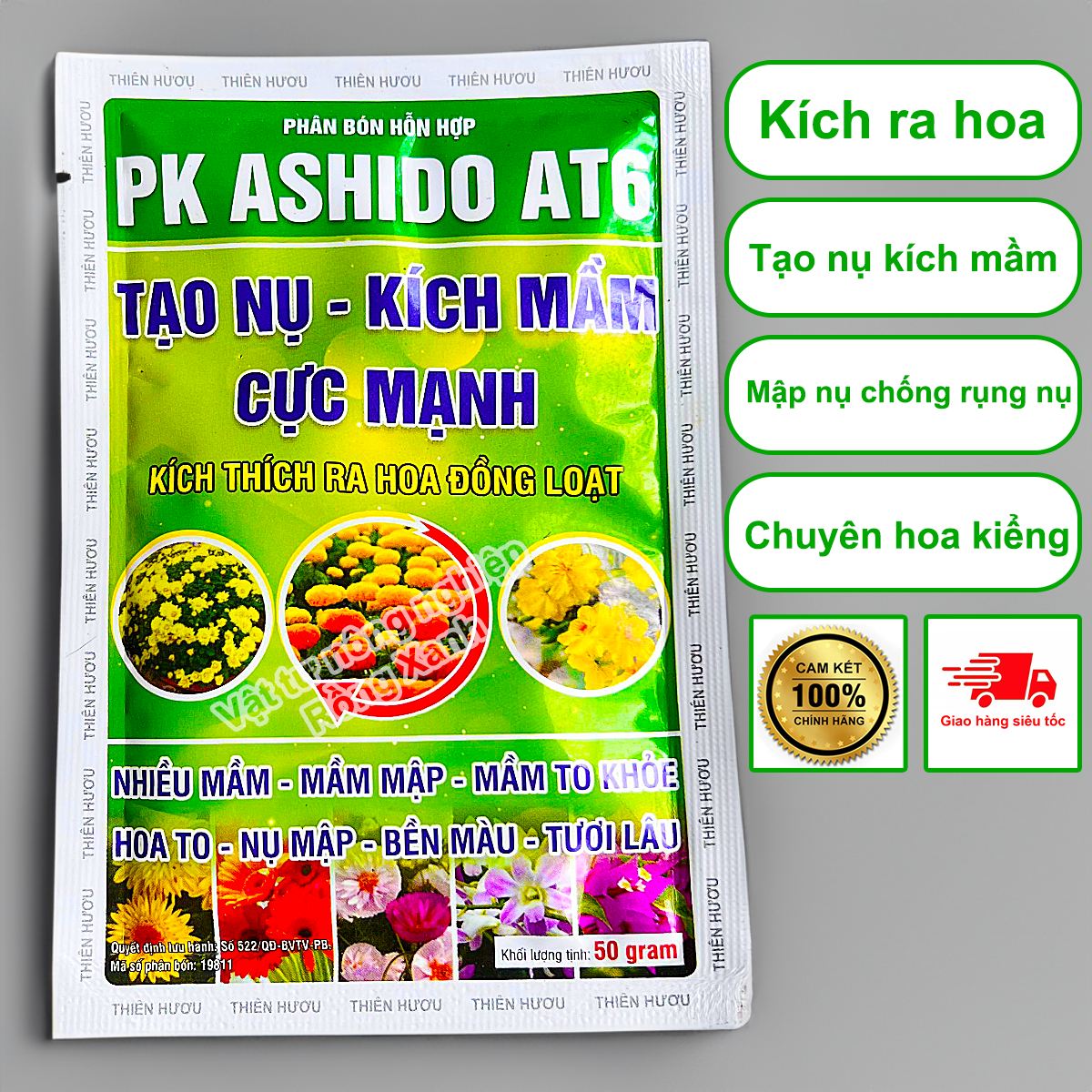 Phân bón kích ra hoa tạo mầm hoa tạo nụ mập nụ chống rụng hoa TNKMTH50