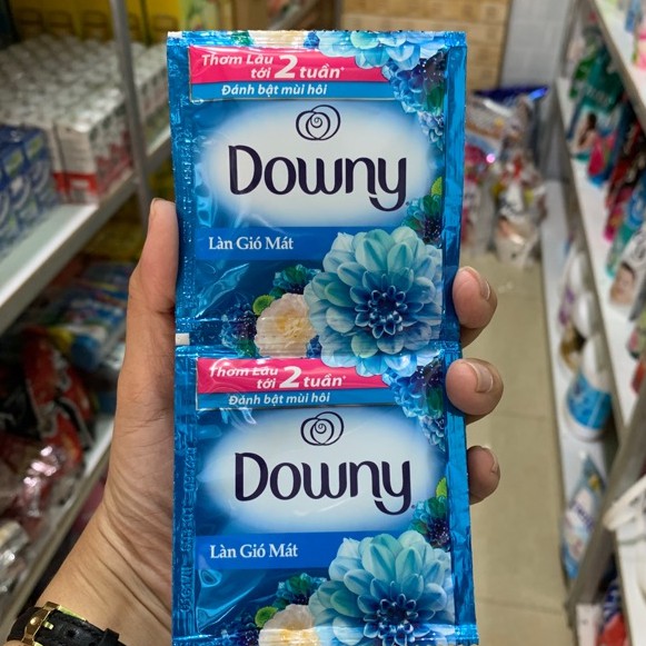 Nước Xả Vải Downy (Mới) Làn Gió Mát Dây 10 gói