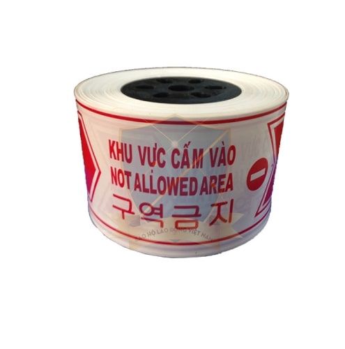 Cuộn 100 mét băng rào cảnh báo, dải dây niêm phong, hàng rào xây dựng, cảnh báo khu vực nguy hiểm...
