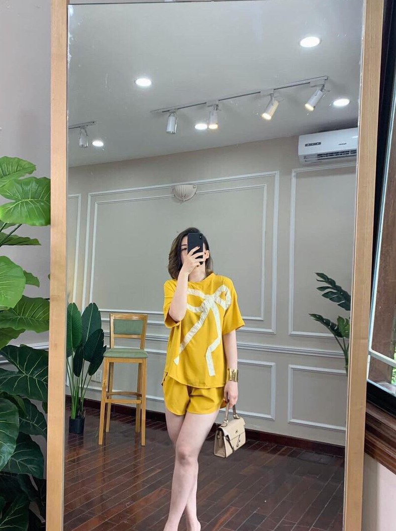 Set đùi phối nơ thời trang siêu xinh
