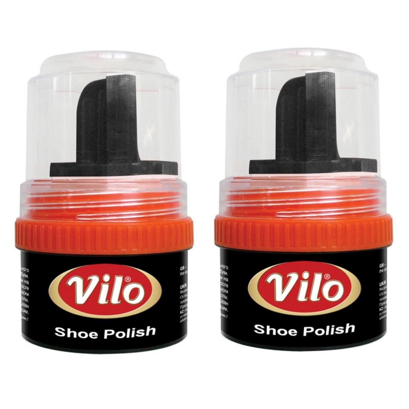 Combo 2 hộp xi kem đánh giày Vilo cream shoe polish 60ml