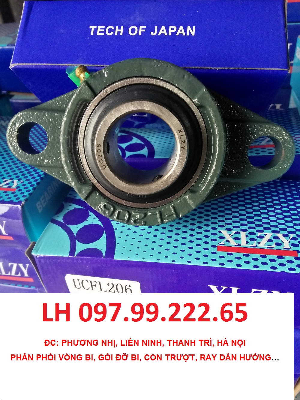 Gối đỡ vòng bi UCFL 204 . vòng bi lắp trục 20mm