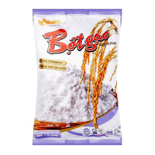 Bột gạo Tài Ký gói 400g, nguyên liệu bột làm bánh, hàng Việt Nam không chất bảo quản, không Cholesterol | Tạp hóa Ánh Thảo