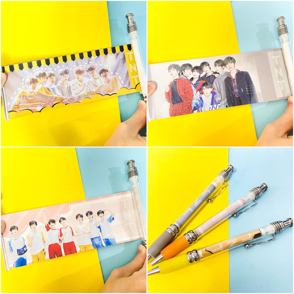 Bút kéo nhóm nhạc nam TNT Thời Đại Thiếu Niên Đoàn idol thần tượng hoa ngữ xinh xắn