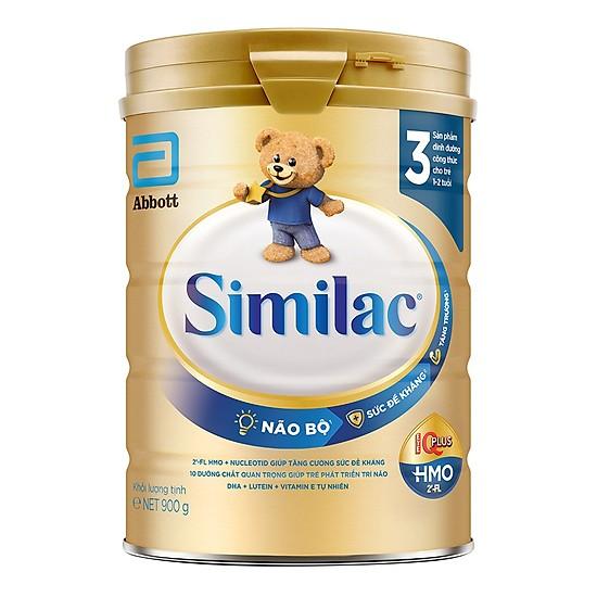 Sữa bột similac iq 3 hương vani 900g mẫu mới
