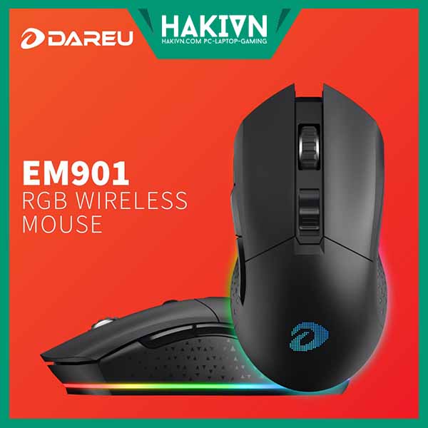 [HCM]Chuột Không Dây Gaming Dareu EM901 Black – Wireless