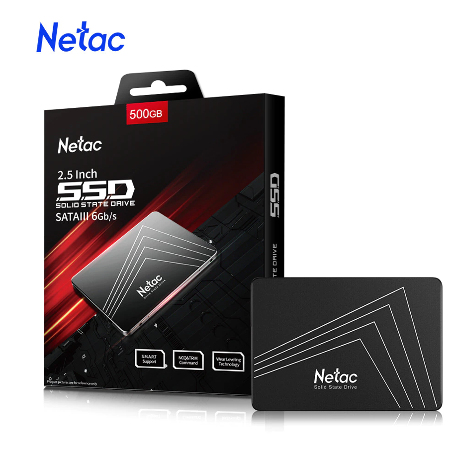 SSD Netac SATA3 N530S 128Gb 256Gb 512Gb 1Tb. Đọc tuần tự max: 560 MB/s
