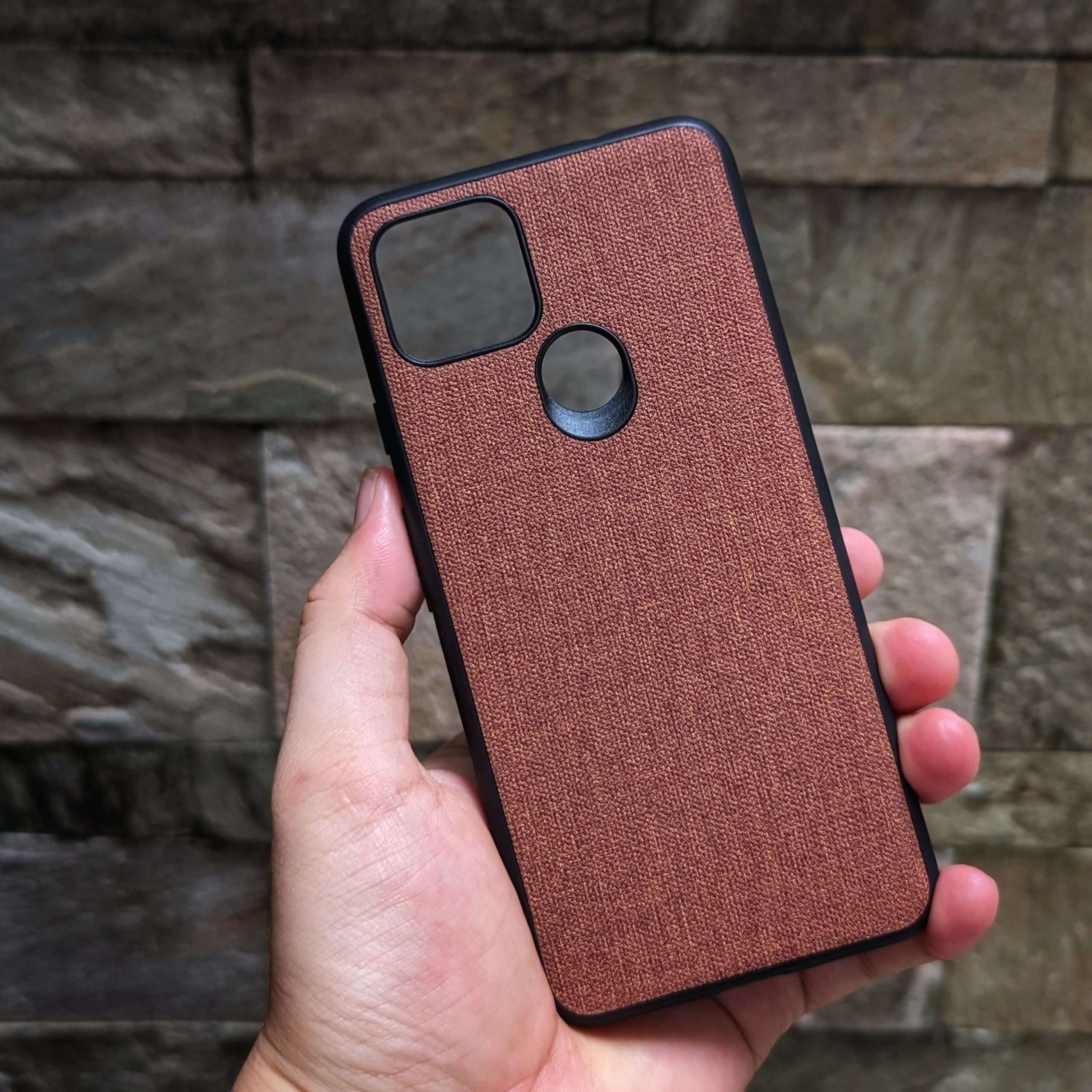 Ốp lưng google pixel 4a 5g vân vải jean 1 màu