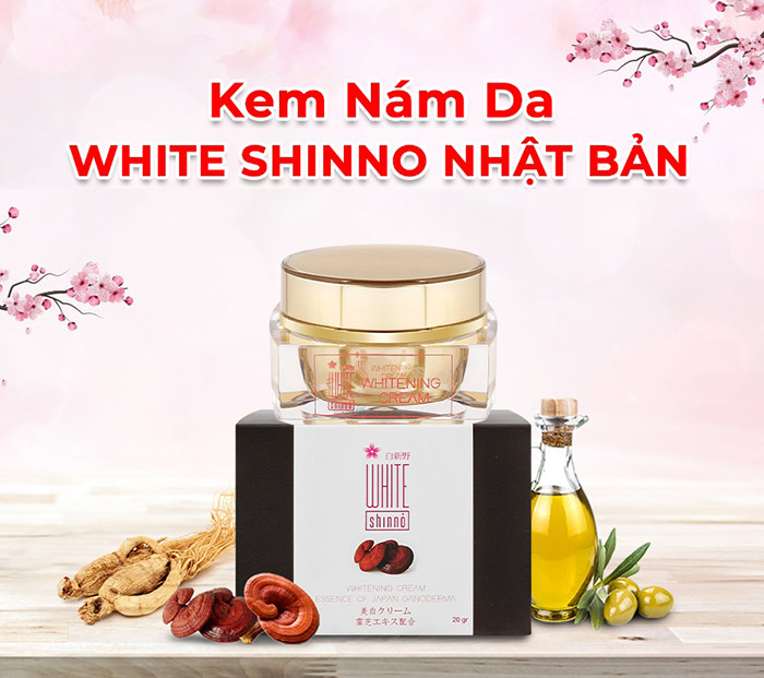 [HCM][NEW] Kem nám & tàn nhang White Shinno Nhật Bản 20g