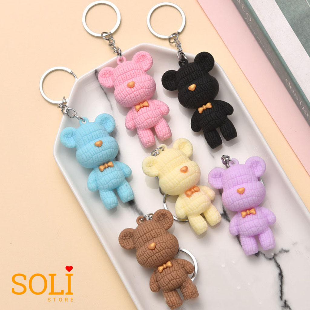 Móc khóa gấu bear brick đẹp mk39