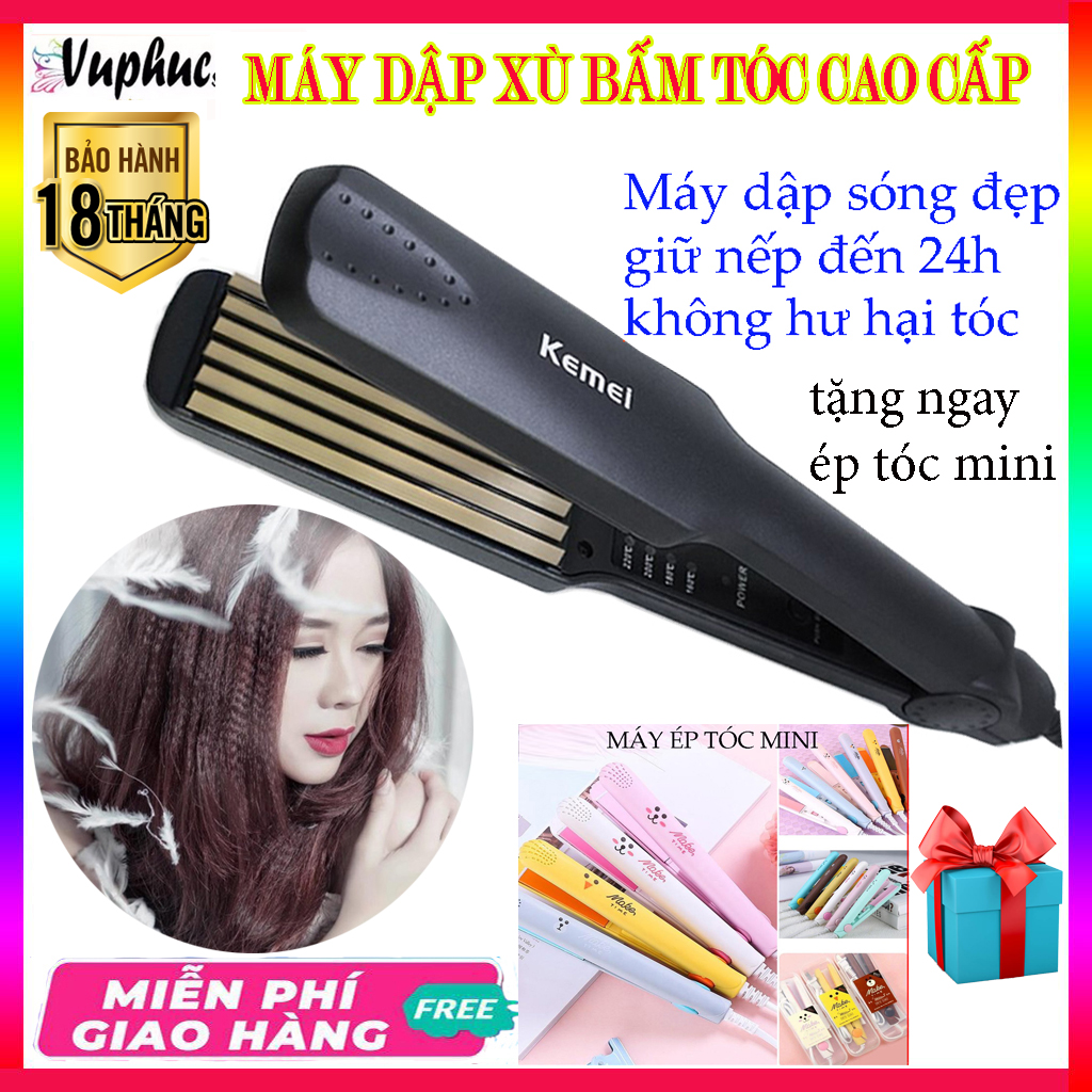 Máy ép tóc - Máy là tóc cao cấp 4 mức điều chỉnh nhiệt - Máy ép tóc, Máy làm tóc, máy dập phồng chân tóc hàng chất lượng cao nhiệt độ nóng rất nhanh phù hợp cho các quý bà, gái văn phòng, không tổn hại tóc, an toàn khi dùng