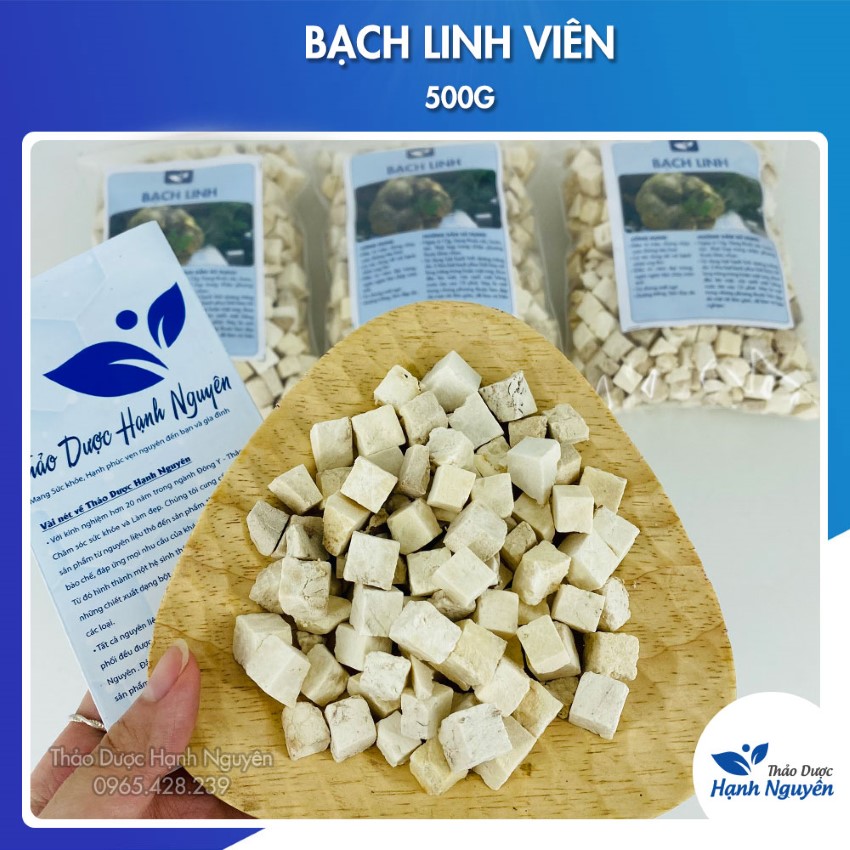 Bạch linh 500g, bạch phục linh trắng da, cải thiện nám, tàn nhang, tăng cường sức khỏe - Thảo Dược Hạnh Nguyên