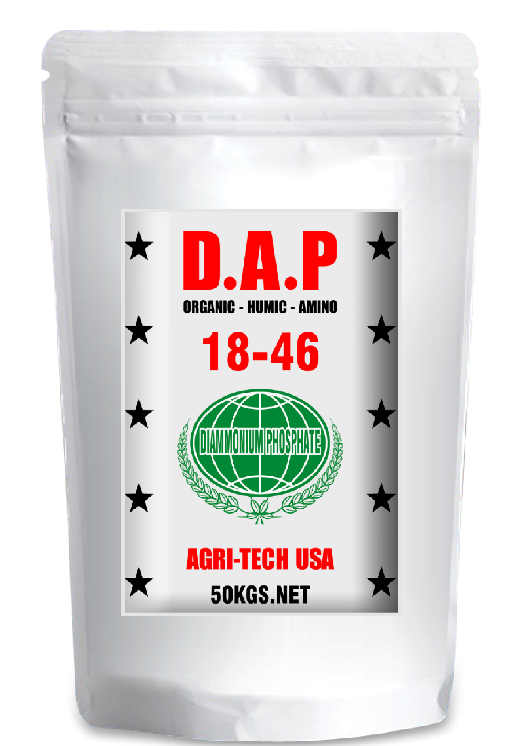 Phân bón nhập khẩu : DAP organic-humic-amino 18-46 usa (1kg) - Sử dụng được cho tất cả loại cây trồng