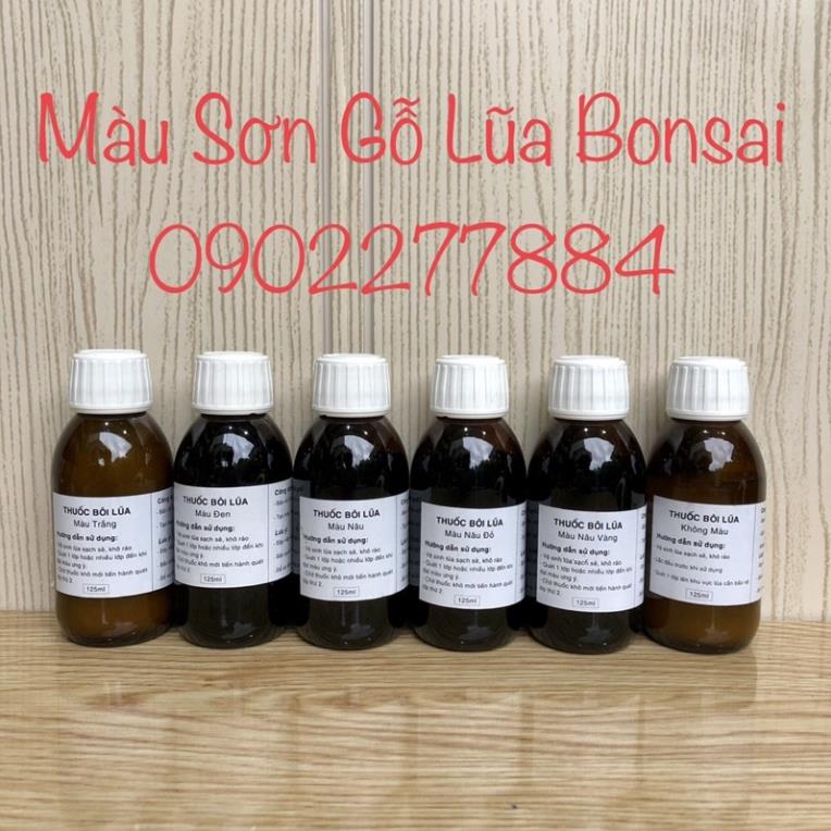 Sơn gỗ lũa, thuốc lũa bonsai cây cảnh 6 màu thông dụng