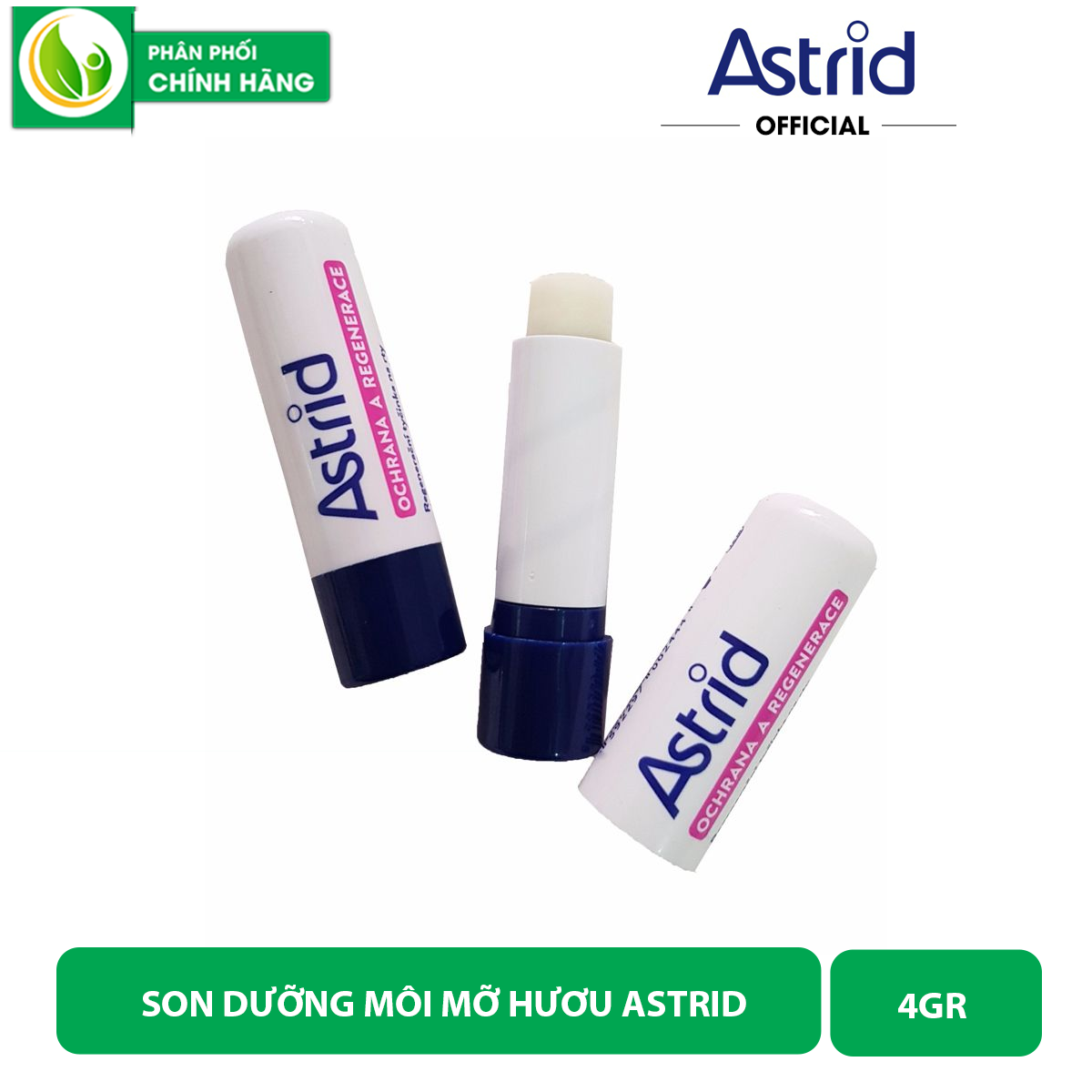 Son dưỡng môi mỡ hươu Astrid 4g