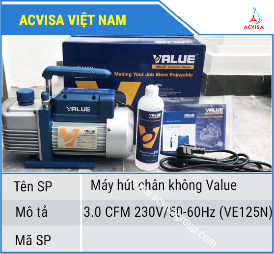 Máy hút chân không value model ve125n