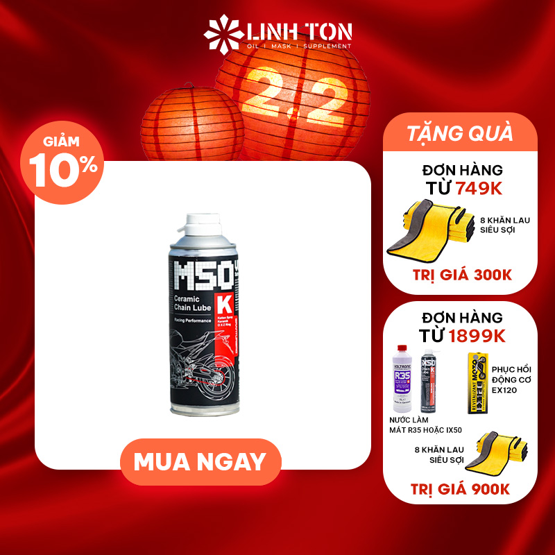 Xịt dưỡng sên phử sứ cao cấp nhập khẩu Đức Voltronic M50-K ( M50 ) Ceramic Chain Lube (M50 Voltronic)