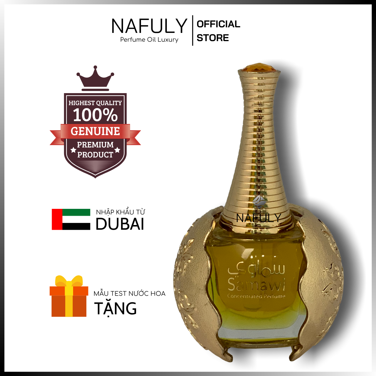 [HCM]Tinh Dầu Nước Hoa Dubai Samawi Rasasi Nội Địa Chính Hãng Cao Cấp Cho Nữ Mùi Saffaron Hương Thơm Giá Bán Sỉ TPHCM 20ml