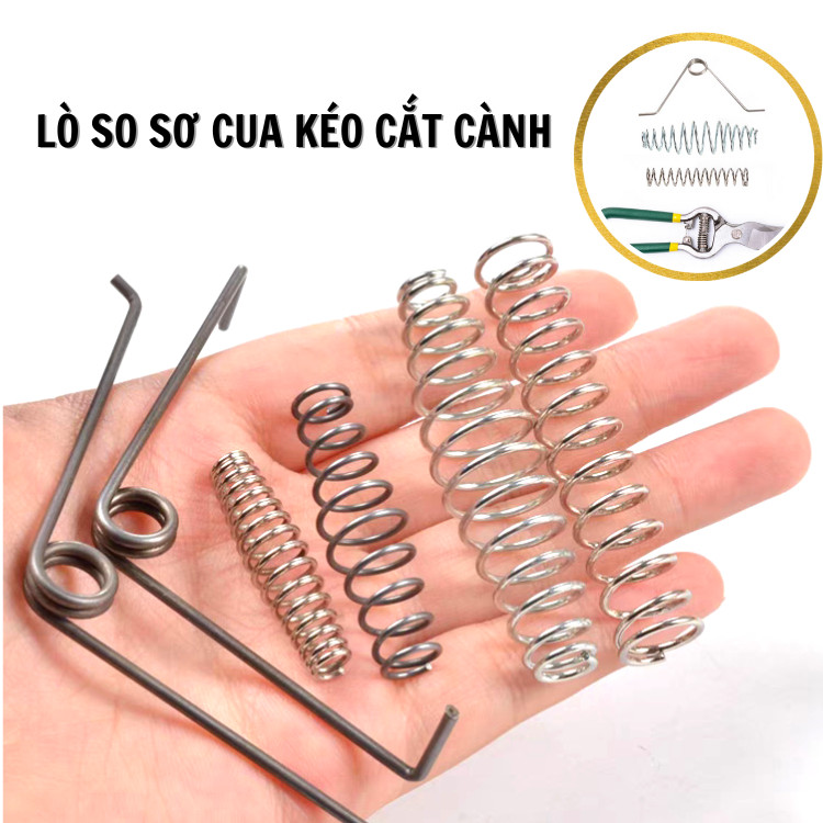 Lò xo kéo cắt tỉa cành Inox cao cấp
