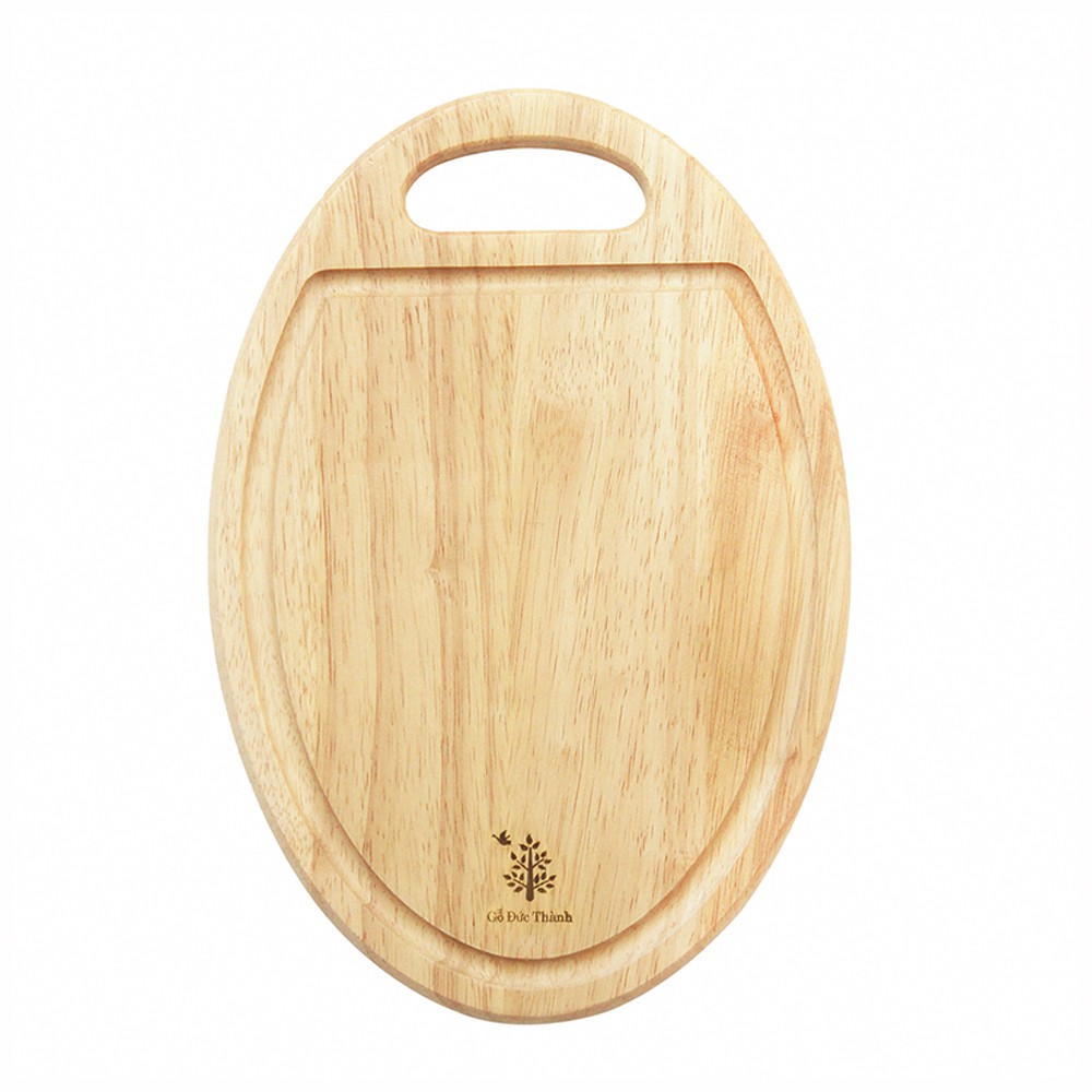 Thớt oval có rãnh | Gỗ Đức Thành - 01255