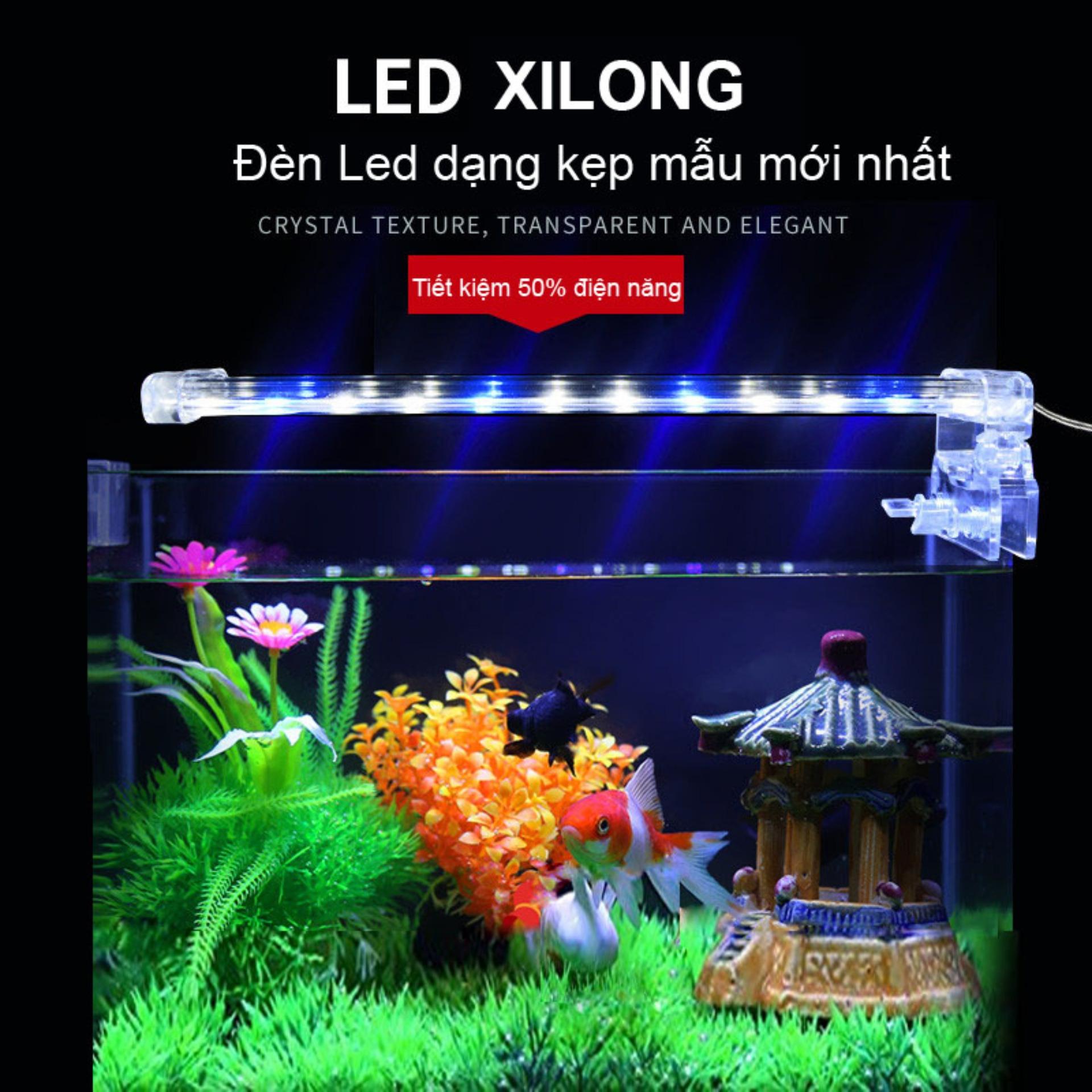 Đèn led bể cá cảnh - Đèn bể cá cảnh XiLONG D40 ( Size 4) Giảm giá phá sàn - Ho ca thuy sinh