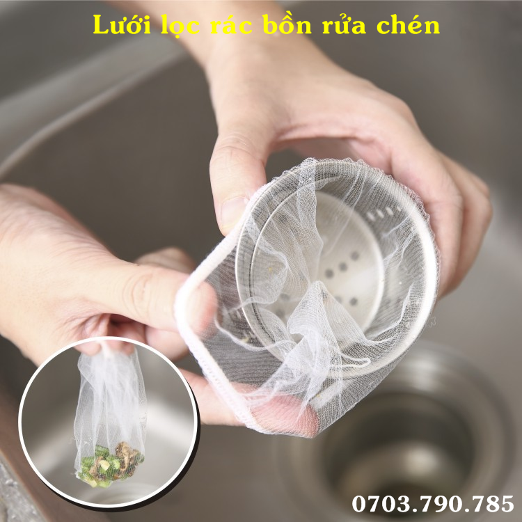 [HCM]Set 30-50-100 Túi Lưới Lọc Rác Bồn Rửa Bát